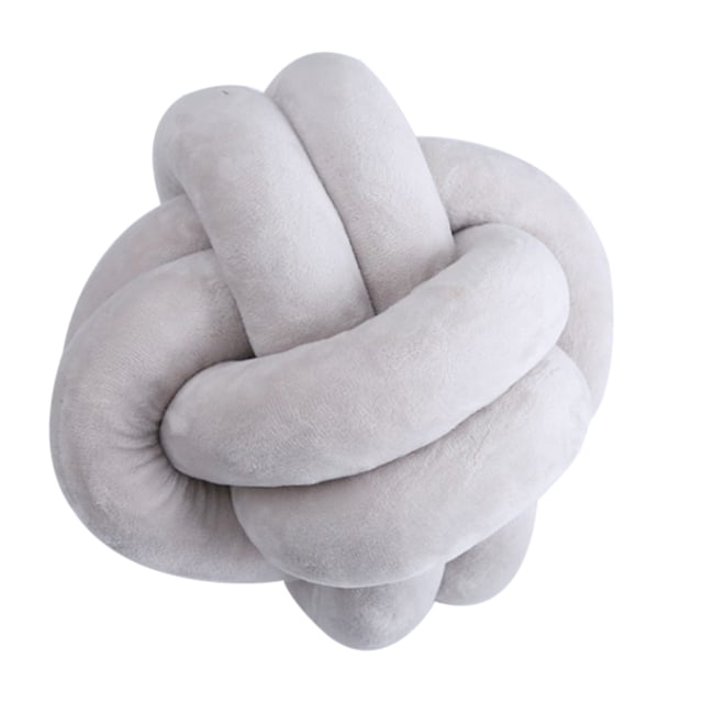 Cojín De Almohada Decorativa De Felpa Para Coche, Sofá Para El Hogar, Decoración De Dormitorio, Niños, Juguetes De Peluche, Regalos De Navidad Gris-22cm Sunnimix China Almohada del nudo