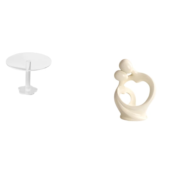 Escritorio redondo de casa de muñecas,Muebles de mesa redonda en miniatura para casa de muñecas,1 12,Estatua abstracta,Estatua de resina para decoración del hogar,escultura de