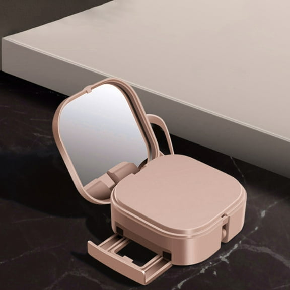 Latrodar Retractable 3-in-1 Data Cable With Mirror Cell Crafted with Care orage Charging Cable Pink Home Gadgets