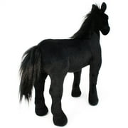 Ignacio the Black Stallion | 18 Inch Large Black Stallion Horse Stuffed Animal Plush Pony | By TigerHart Toys
