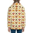 thumbnail image 6 of Kdxio Thanksgiving Turkeys Pattern Kids Boys Girls Zip Up Hoodie 3D Printed Hooded Sweatshirt Hoody Coat with Pocket 7-12 Y-Medium, 6 of 6