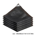 thumbnail image 2 of Sun Shade Sail Square UV Block Canopy for Patio Backyard Garden Outdoor Facility, Durable Breathable HDPE Fabric Shelter with Grommets, Black, 2 of 5