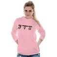 thumbnail image 5 of Man Woman Geek Geeky Cute Nerdy Gamer Unisex Plus Size Long Sleeve Shirt Brisco Brands 5X, 5 of 6