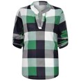 thumbnail image 4 of ICHUANYI Liquidación Mujeres Casual Manga Larga Moda Impresión Camisa Suelta Blusa Camisas Camisetas ICHUANYI WER202308246487, 4 of 7