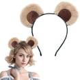thumbnail image 3 of Uxgjfwu Soft Movable Cute Bear Ear Headband, Fuzzy Funny Design, Decorative Hair Accessory for Festivals, Parties, Celebrations And Photo Use, 3 of 8