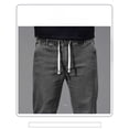 thumbnail image 4 of Big and Tall Baggy Jeans for Men Relaxed Fit Drawstring Waisted Denim Joggers Pants Straight Loose Jean Trousers, 4 of 5