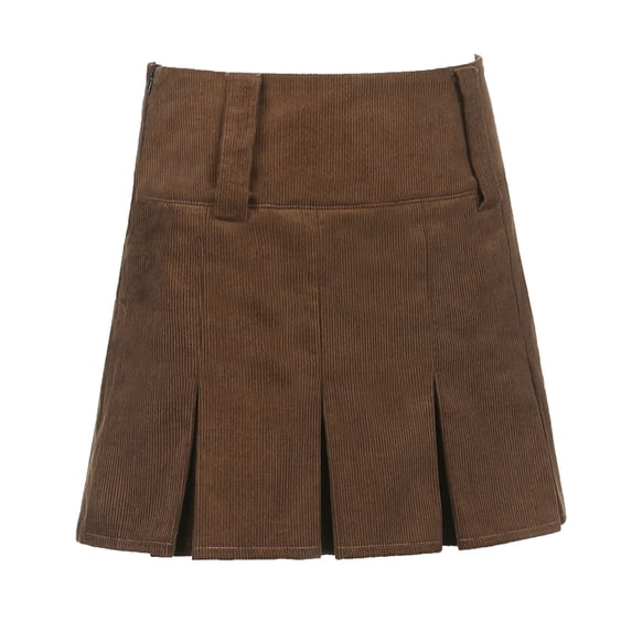 Seyurigaoka Women Fashion High Waist Solid Color Skirt Ladies Stylish Skirt for Shopping Daily Wear