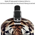 thumbnail image 4 of Square 2Pack PU Leather Tiger Cruise Luggage Tag with Privacy Cover and Name ID Tag for Travel Handbags Backpacks Luggage Tags, 4 of 6