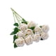 thumbnail image 2 of Wosthever 10 piezas de flores artificiales vívidas de larga duración para sala de estar, de comedor de boda, adorno decorativo de flores falsas Flores artificiales champán Wosthever HA084570-01, 2 of 6