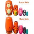 thumbnail image 3 of Objetos pequeños hechos a mano de diferentes patrones de madera - Muñeca Matryoshka Muñecas de madera hechas a mano Patrón de animales de dibujos animados Juguete para regalo Zhivalor WRQX-402, 3 of 5