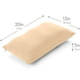 thumbnail image 3 of Premium Microbead Bed Pillow, Large Extra Fluffy But Supportive - Ultra Comfortable Sleep with Silk Like Anti Aging Cover 85% spandex/ 15% nylon Breathable, Cooling Barely Beige, 3 of 5