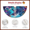 thumbnail image 3 of Sikiie Underwater Turtle Dolphin Octopus Nativity Christmas Tree Skirt, Jesus Christian Winter Holiday Tree Mat Decoration(30-48IN)36", 3 of 6