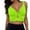 X1 Light Green, variant on Women's Push Up V Neck Bikini Tops Criss Cross Back Padded Bathing Suit Top Only
