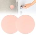 thumbnail image 2 of Clearance Under $2, 2 Pack Round Silicone Door Stopper Wall Protector, Self-Adhesive Door Handle Bumper Guard, No-Drill Cushion for Furniture and Walls, 5x5cm(Pink), 2 of 7