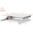 thumbnail image 7 of Lorell, LLR99901, Adjustable Desk/Monitor Riser, 1 Each, White, 7 of 7