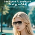 thumbnail image 7 of GJX Video Call Translation AI Smart Glasses European and American Large Frame Bluetooth Audio Glasses Stainless Steel Sunglasses, 7 of 7