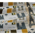 thumbnail image 5 of oneOone Cotton Jersey Brown Fabric Paris Postcard Quilting Supplies Print Sewing Fabric By The Yard 58 Inch Wide, 5 of 6