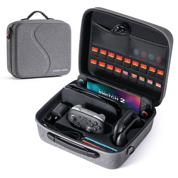 Suitable for Switch 2 gaming console hard storage case, portable hard handheld travel case, used for Switch 2 console Pro controller protection box accessories