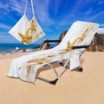 thumbnail image 5 of Fwttom Lounge Chair Towel Cover, Beach Chair Cover Beach Bag with Side Pockets Microfiber Lounge Chair Beach Towel Chair Cover, 5 of 7