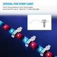 thumbnail image 3 of ER 100 Piezas Clips de Montaje de Tira LED, Incluye Soporte de Montaje de Tira LED, Conector de Clips de Montaje de Luz de Tira LED Transparente, con Tornillos Rojo Verde, 3 of 5