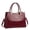 Burgundy, variant on Women handbags Purse Shiny Patent Leather Crocodile Pattern Top Handle Handbag Satchel Bags Zipper Medium Tote Bag