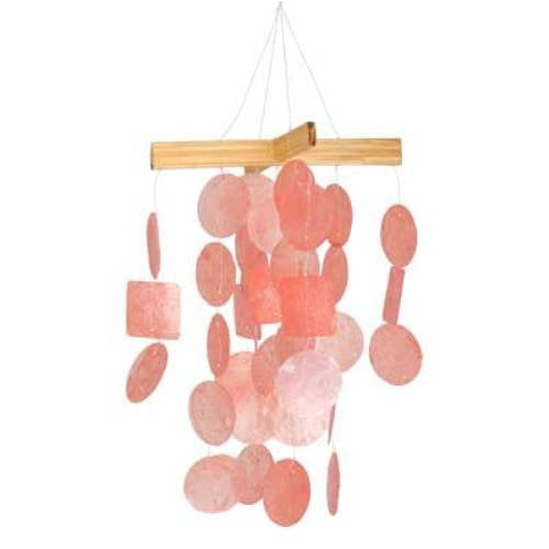 WOODSTOCK CHIMES Fish Capiz Chime CCFR Round NEW FOR FALL 2020 