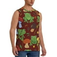 thumbnail image 2 of Pofeuu Frogs and Mushrooms Print Men's Muscle T-Shirt, Sleeveless, Muscle Tank, Classic Muscle Tee Top For Men Casual Sleeveless Muscle T-Shirt Trendy Clothes-Medium, 2 of 7