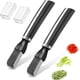 thumbnail image 1 of 2 trituradoras de cebolla, cuchillo de cebolla verde, cortador de verduras de acero inoxidable, cortador de cebollino, cuchillo triturador, cuchilla, cubertería, herramienta de cocina, 1 of 5