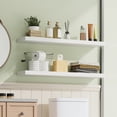thumbnail image 3 of Fairy 2pcs Floating Shelves for Wall, 22.5in Bathroom Kitchen Shelves for Farmhouse Decor, White, 3 of 8