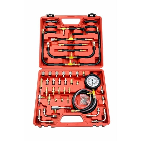 VicTsing TU-443 Manometer Fuel Injection Pump Injector Tester Pressure Test Gauge Kit 0-140 (Best Fuel Pressure Tester)