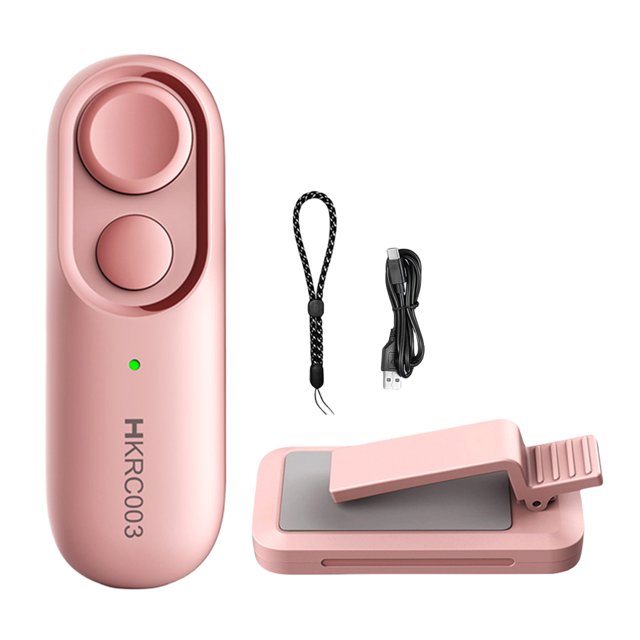 Transemion Télécommande pour Tourne-Page pour Lecture Facile Enregistreur Vidéo Télécommande Gâchettes K Indle Rose