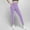 Purple, variant on Fesfesfes Kids Girls Solid Color Casual Wide Waist Tight Bottom Yoga Pants Long Comfortable Pants for Daily Activities(Khaki,9-10 Years)