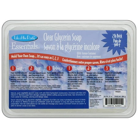 life party soap base glycerin 2lb clear walmart com
