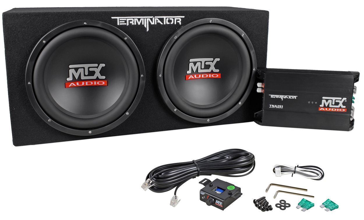 mtx subwoofer with built in amp