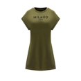 thumbnail image 1 of Vestido de verano para mujer, vestido sencillo y transpirable con cuello redondo para viajes en la calle y la playa M, 1 of 7