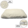 thumbnail image 3 of Vintage Pet Bed, Simplistic Delicate Romantic Floral Motif Ornaments in Soft Pastel Tones Print, Resistant Pad for Dogs and Cats Cushion with Removable Cover, 24" x 39", Beige and White, by Ambesonne, 3 of 4