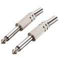 thumbnail image 3 of 6.35mm Mono Amplifier Plug 1/4Inch Male Mono Monaural Jack Audio Cable Connector Plug Microphone 30Pcs, 3 of 5