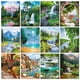 thumbnail image 2 of Pintura de diamante cuadrado redondo completo, paisaje, bosque, arte, imagen de diamantes de imitación, mosaico DIY 5D, punto de cruz, bordado, decoración del hogar, 2 of 5