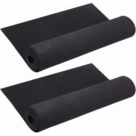2Pcs EVA Foam Roll 2mm Thick Black Cosplay EVA Foam Sheets 16x79 Inch Ultra High Density Craft Foams