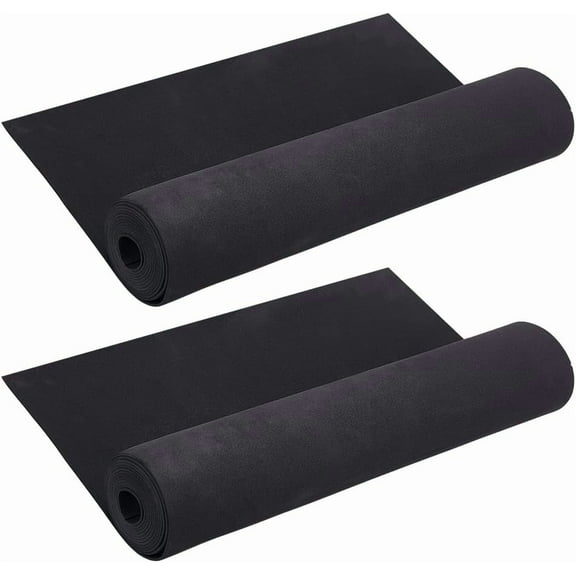 2Pcs EVA Foam Roll 2mm Thick Black Cosplay EVA Foam Sheets 16x79 Inch Ultra High Density Craft Foams for DIY Arts and Crafts Projects Costume Cosplay Modeling Black
