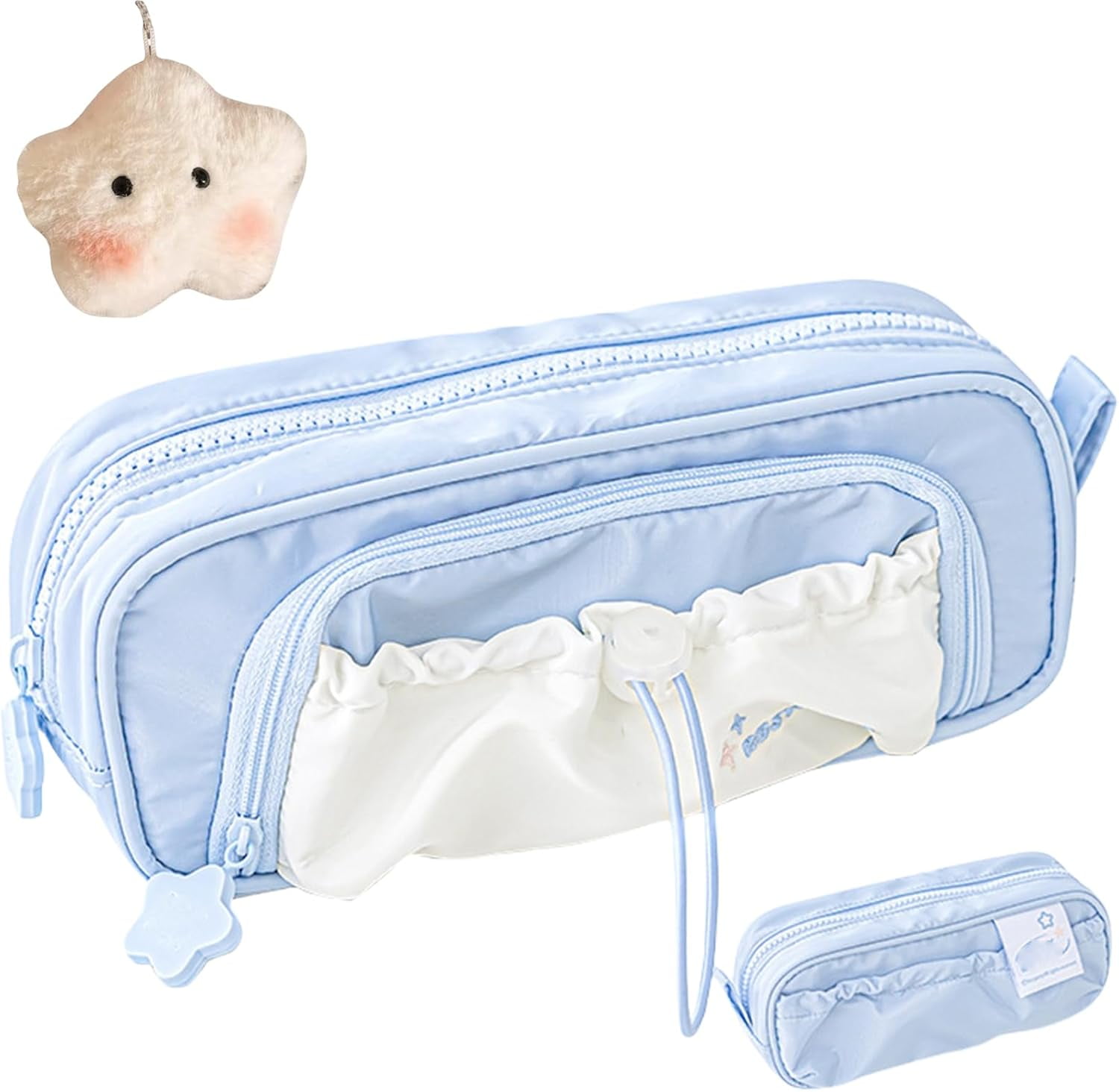 GASYLLSHOP Pencil Case, Pencil Case, Cute Pencil Pouch,Star Series Large Capacity Drawstring Pencil Cases
(pink)
