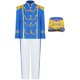 thumbnail image 3 of Disfraz de equipo de trompeta de tambor para niños, disfraz principal, Top con pantalones, conjunto de gorra, uniforme de guardia de Honor para niños, trajes de actuación de banda de marcha, 3 of 5