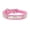 Pink, variant on Custom Bling Rhinestone Dog Collar – Soft PU Leather, 5-Hole Adjustable, Laser Engraved, Fit Small Medium Large Dogs XS-L (XS, Red)