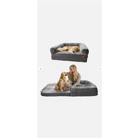 Bingopaw 2011 XXL Human-size Dog Bed Calming Pet Sofa Orthopedic Sponge Base Ultra-soft Cover