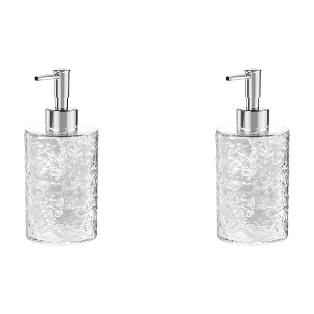 Dispensador Jabón Espumoso 400 Ml Botella Repuesto Champú Antideslizante para Ducha () Blanco