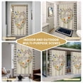 thumbnail image 5 of Heart Floral Wreath Shower Curtain - Water Repellent Fabric Shower Curtains Washable, Country Vintage Flowers Burlap Plaid Decorative Polyester Cloth Bathroom Curtains Modern Bath Decor 36"x72", 5 of 8