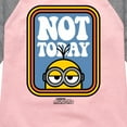 thumbnail image 3 of Despicable Me Minions - Not Today - Toddler & Youth Girls Raglan Graphic T-Shirt, 3 of 4