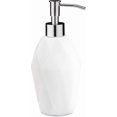 thumbnail image 2 of Essentra Home Dispensador de Jabón Líquido Color Blanco con Bomba de Metal Cromado para Baño, Dormitorio o Cocina - Dispensador para Lociones de Manos o Aceites Esenciales - 12 oz, 2 of 3