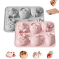 thumbnail image 2 of Easter Silicone 3D Rabbit Silicone 8 Cavities Easter Rabbit Soap Candle Cookie Chocolate, 2 of 4