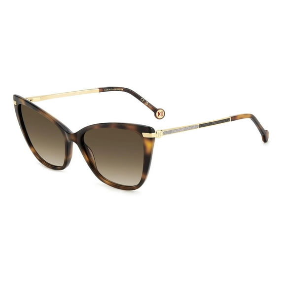 CAROLINA HERRERA Sunglass frames HER 0262/S WOMAN 57.000/16.000/140.000 086 HAVANA
